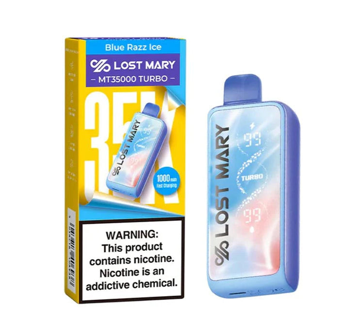 Lost Mary Vape Blue Razz LOST MARY BM6000 | Blue Razz | Vape Kit   Snustrend Blue Razz Ice Lost Mary MT15000 Turbo (ZERO Nicotine)
