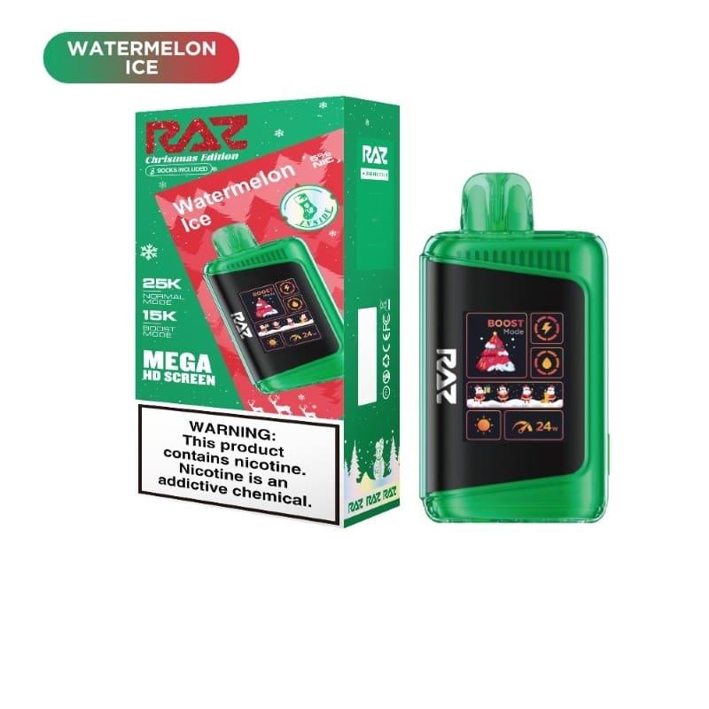 candy cane vape disposable RAZ LTX 25000 Christmas Edition Vape