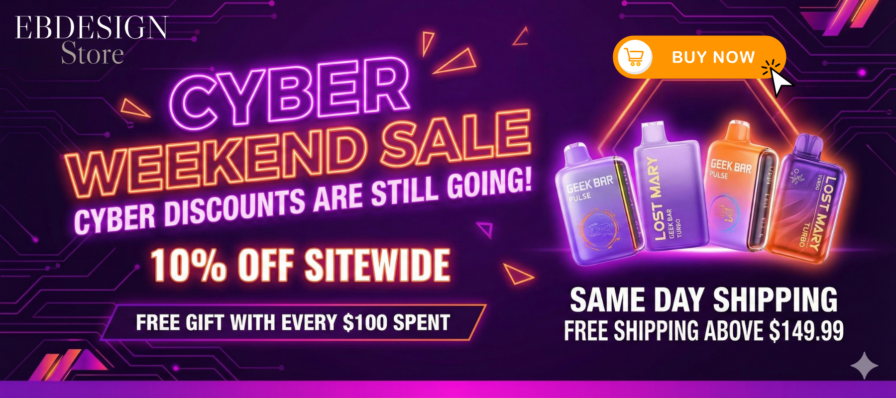 Cyber Weekend 10% OFF | EBDESIGN Store