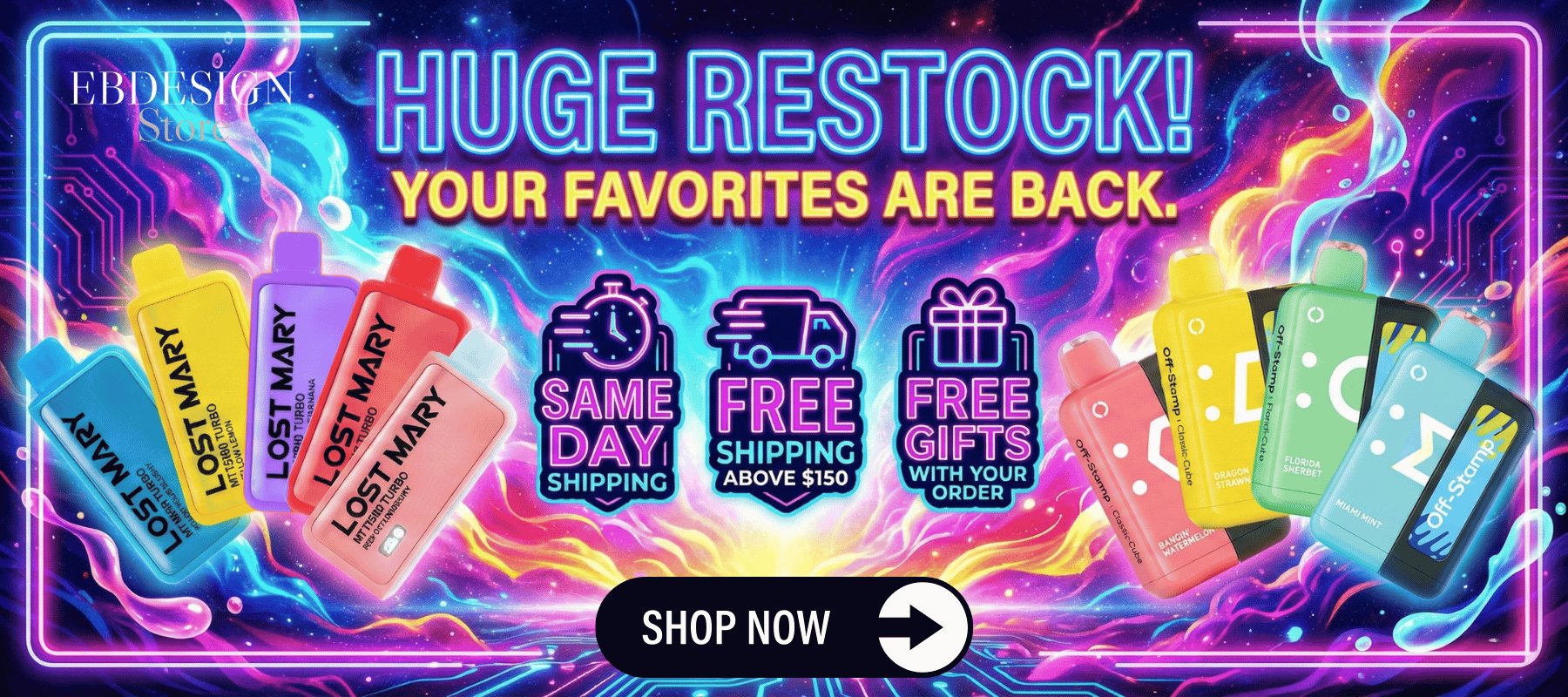 Lost Mary MT15 + Off Stamp X-Cube Restock