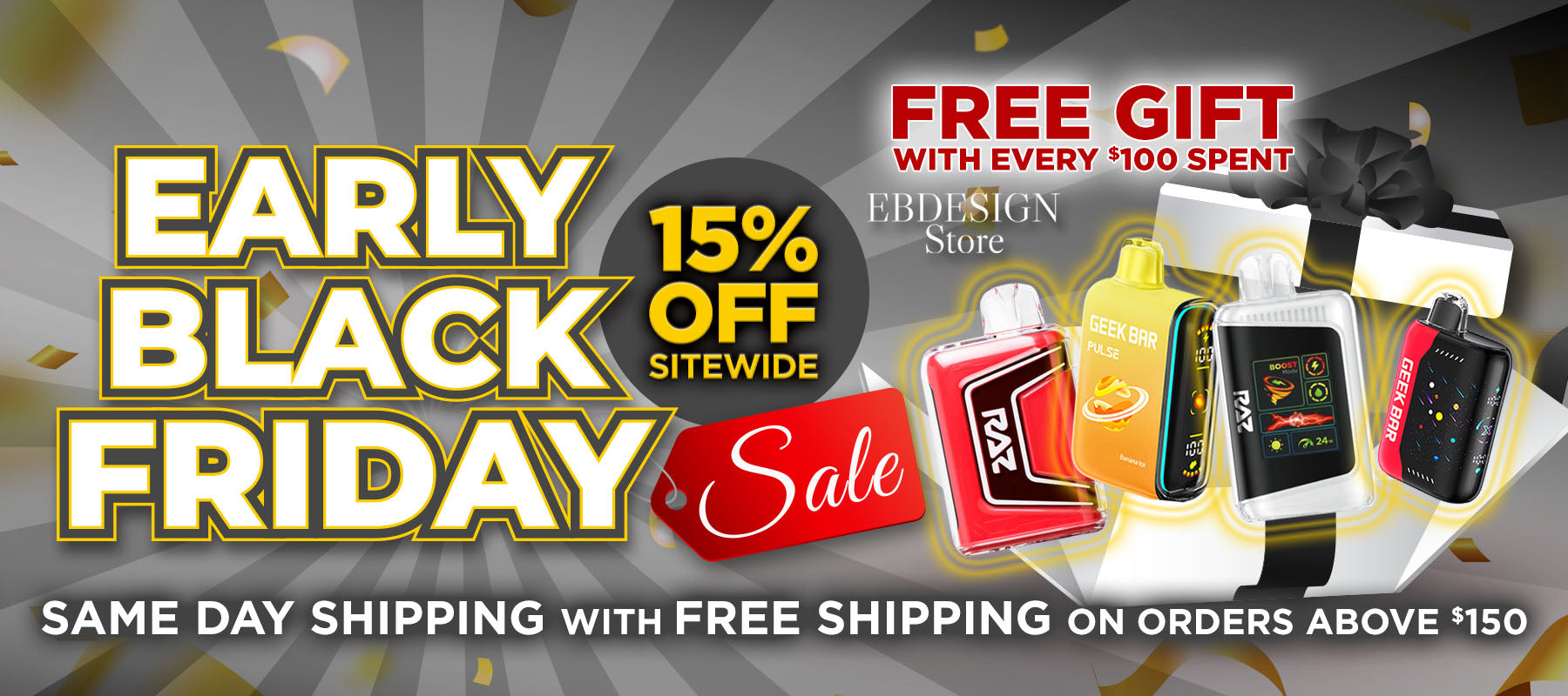 Early Black Friday Sale - 15% OFF