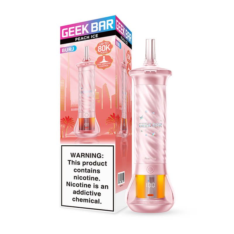 Geek Bar Burj 80K Disposable Vape - Peach Ice