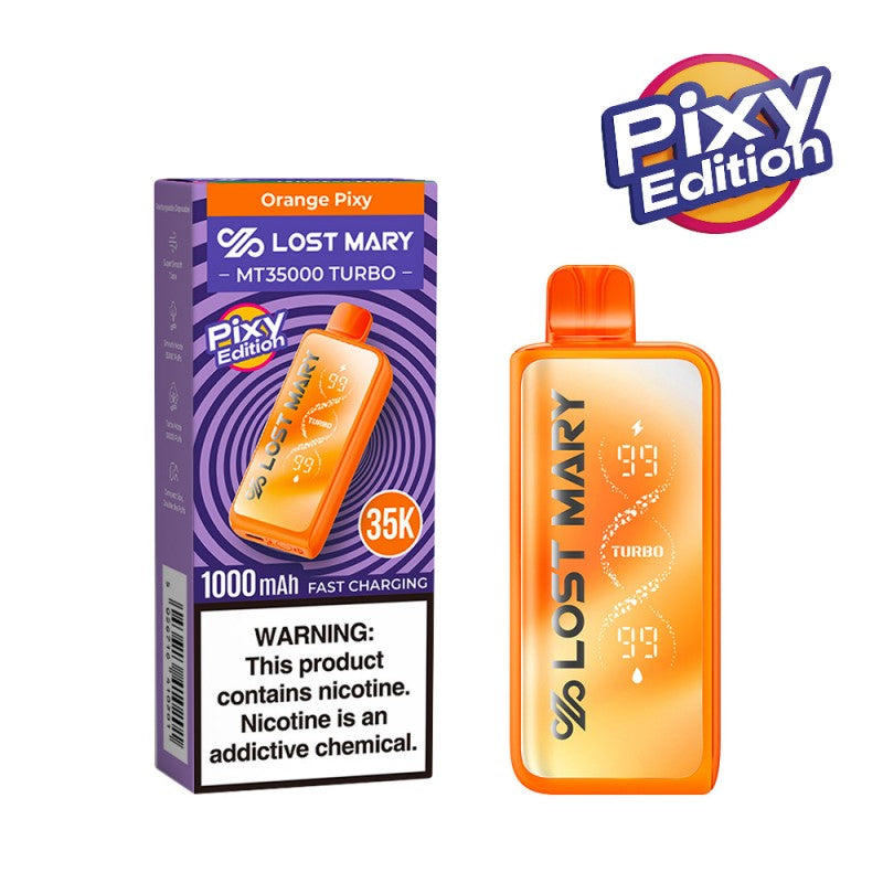 Orange Pixy Lost Mary MT35000 Turbo Vape