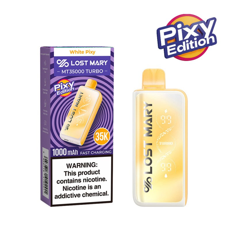 White Pixy Lost Mary MT35000 Turbo Vape