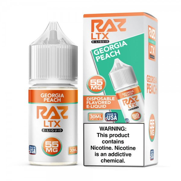 Georgia Peach RAZ Salt E-Liquid Nic 30ml 