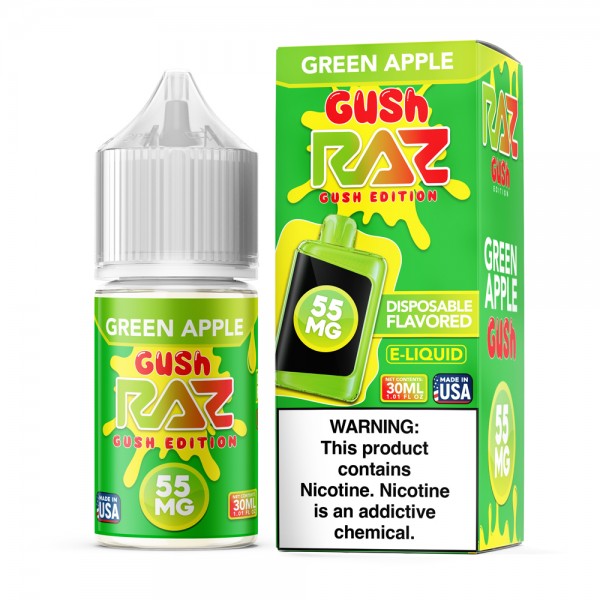 Green Apple Gush RAZ Salt E-Liquid Nic 30ml 