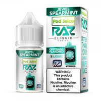 Jewel Spearmint RAZ Salt E-Liquid Nic 30ml 