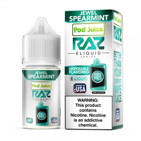 Jewel Spearmint RAZ Salt E-Liquid Nic 30ml 