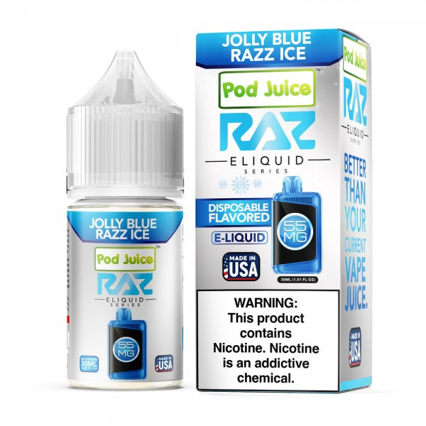 Jolly Blue Razz Ice RAZ Salt E-Liquid Nic 30ml 