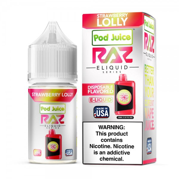 Strawberry Lolly RAZ Salt E-Liquid Nic 30ml 