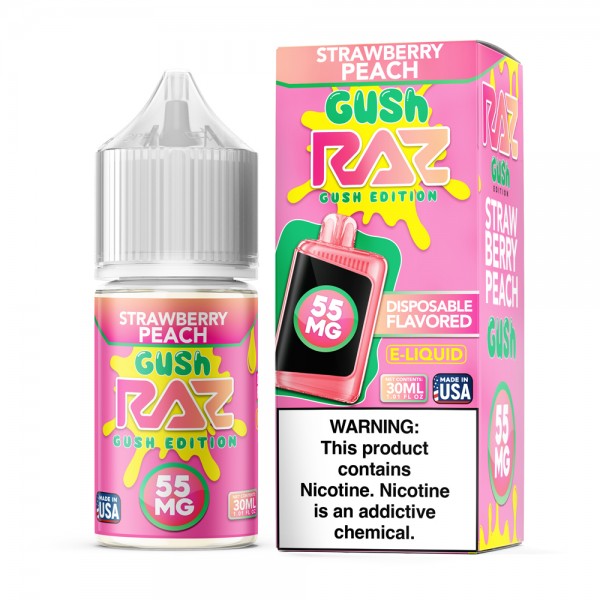 Strawberry Peach Gush RAZ Salt E-Liquid Nic 30ml 