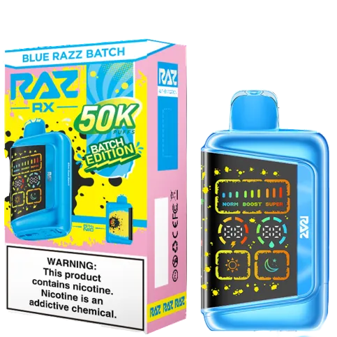 RAZ RX50K Blue Razz Batch Disposable Vape