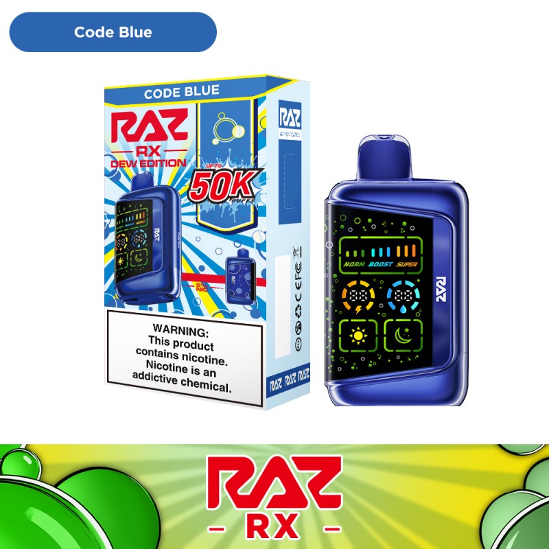 RAZ RX50K  - Code Blue Dew Edition Disposable Vape