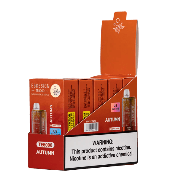 ELF BAR EB-DESIGN TE6000 5PK DISPOSABLE- AUTUMN
