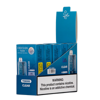 EBDESIGN TE6000 Clear Disposable Vape 5 Pack