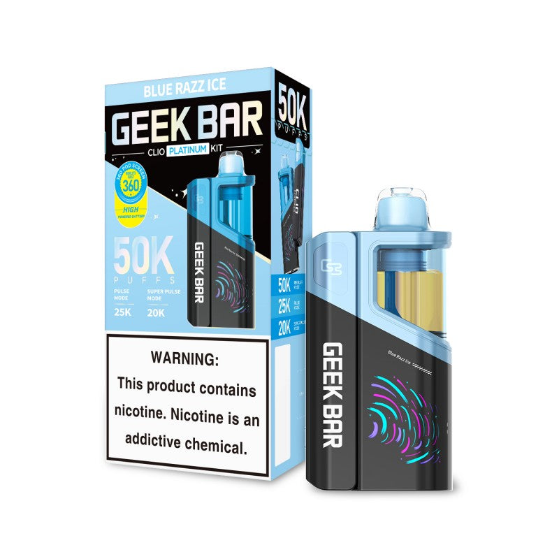 Geek Bar CLIO 50K Vape Kit - Blue Raz Ice 