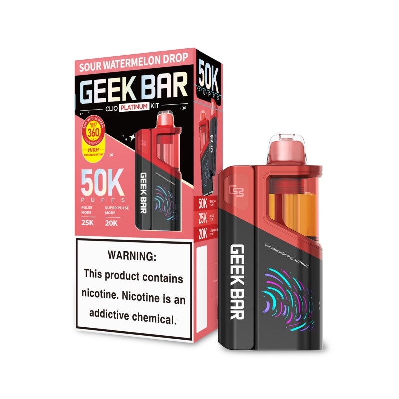 Geek Bar CLIO 50K Vape Kit - Sour Watermelon Drop 