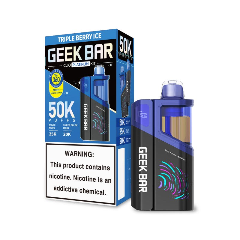 Geek Bar CLIO 50K Vape Kit - Triple Berry Ice