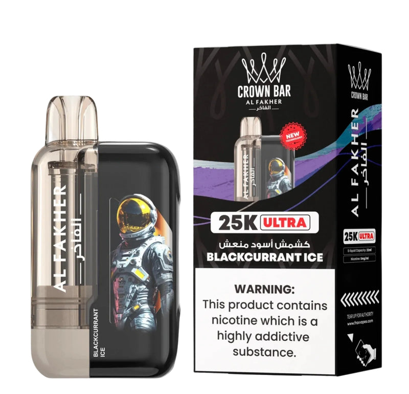 Blackcurrant Ice Al Fakher Crown Bar 25K Ultra Vape