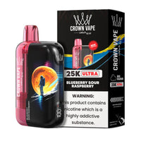Blueberry Sour Raspberry Al Fakher Crown Bar 25K Ultra Vape