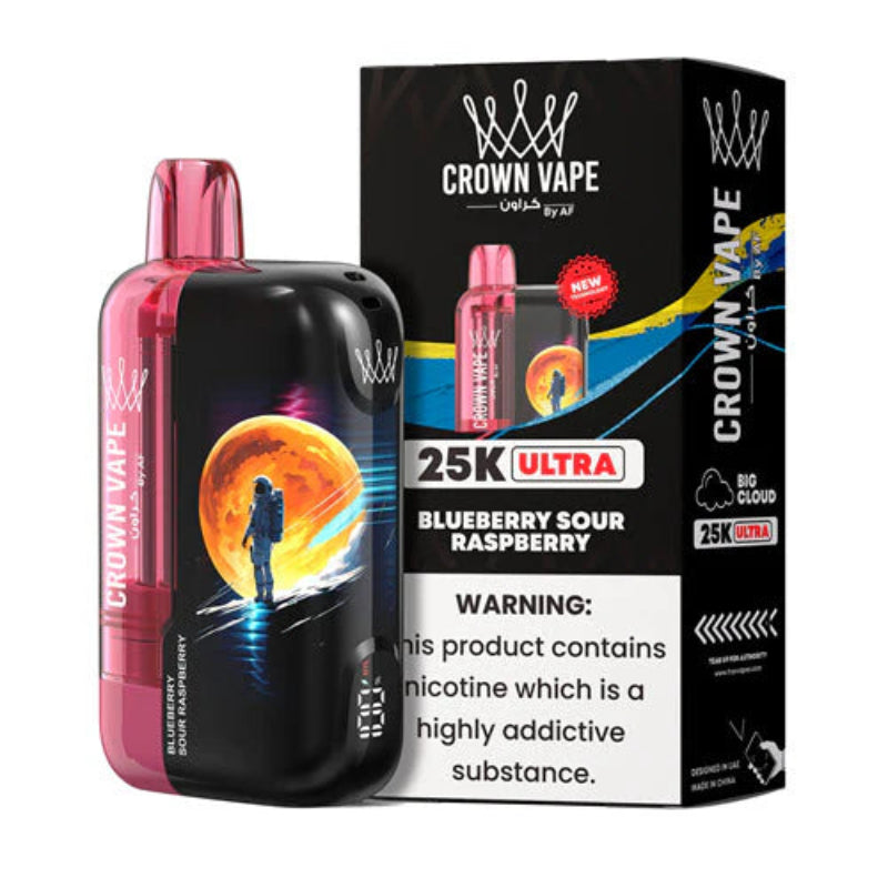 Blueberry Sour Raspberry Al Fakher Crown Bar 25K Ultra Vape