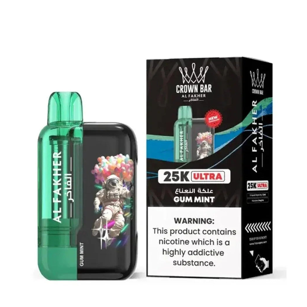 Gum Mint Al Fakher Crown Bar 25K Ultra Vape