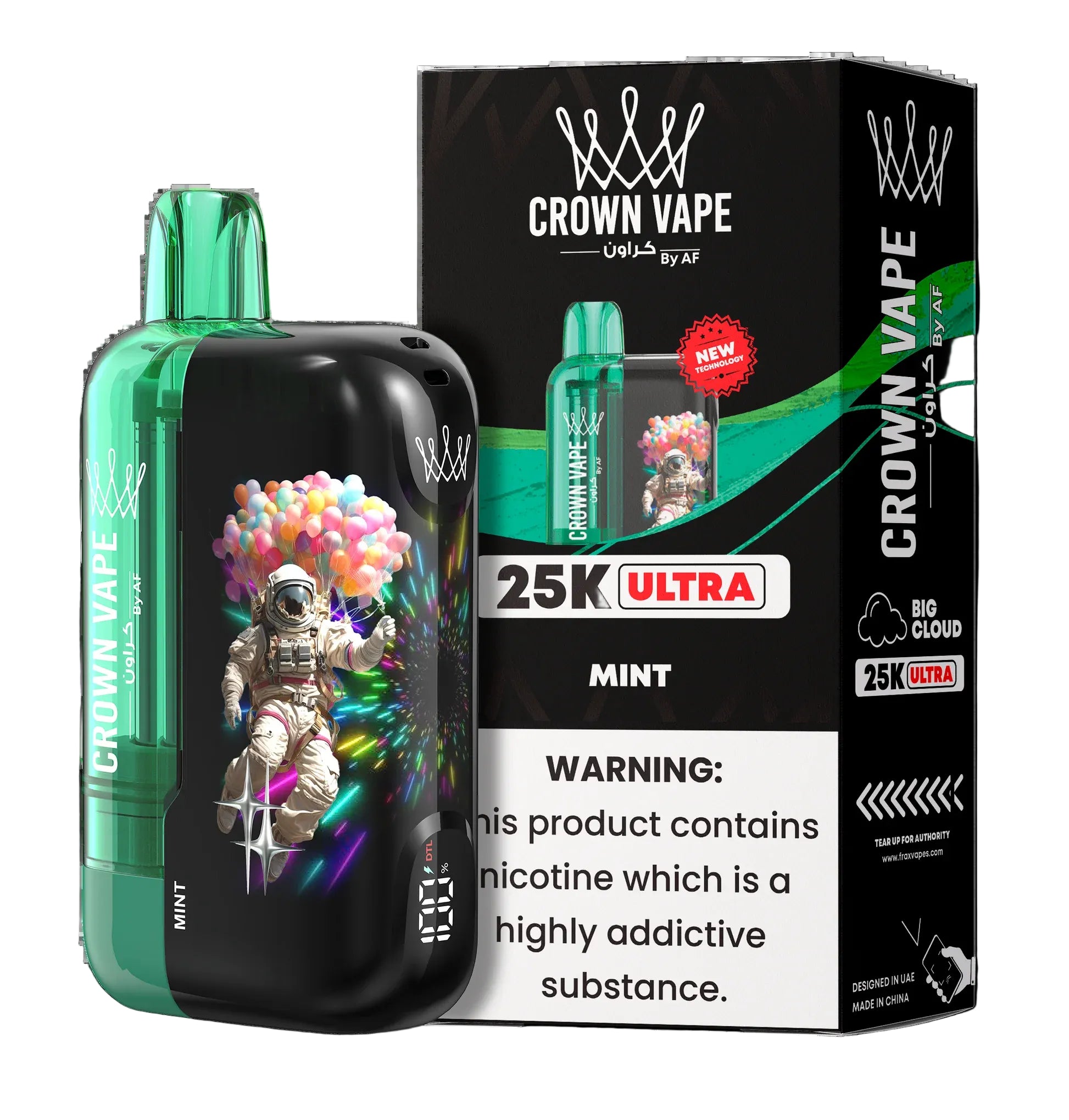 Mint Al Fakher Crown Bar 25K Ultra Vape