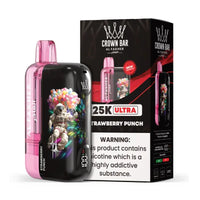 Strawberry Punch Al Fakher Crown Bar 25K Ultra Vape