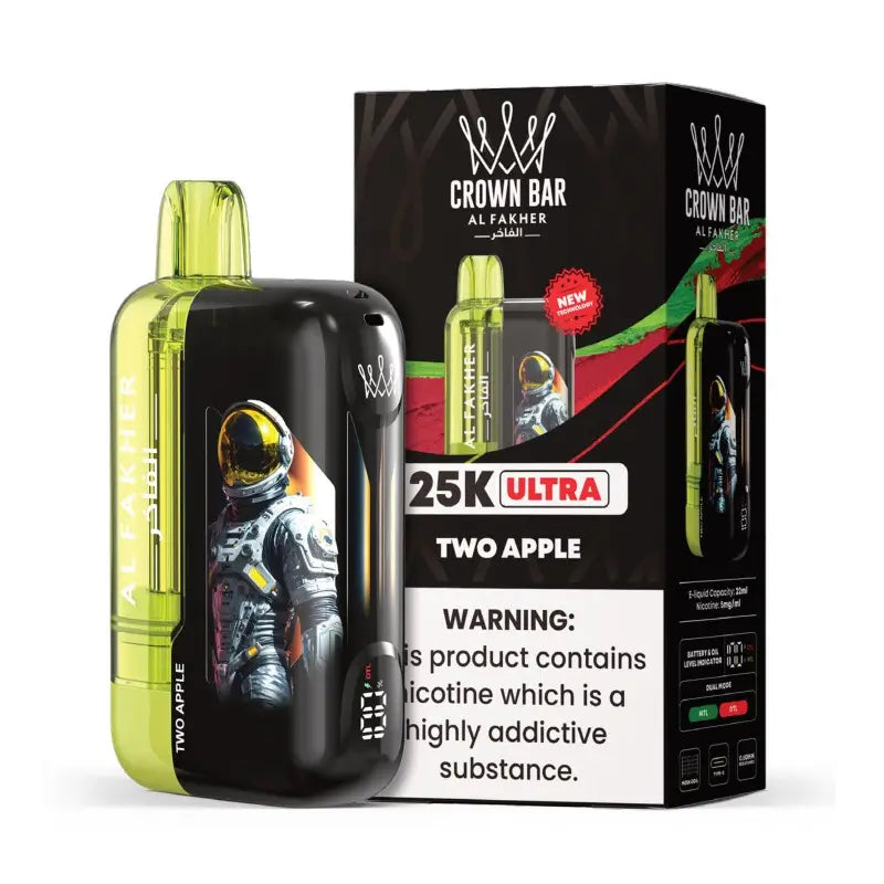 Two Apple Al Fakher Crown Bar 25K Ultra Vape