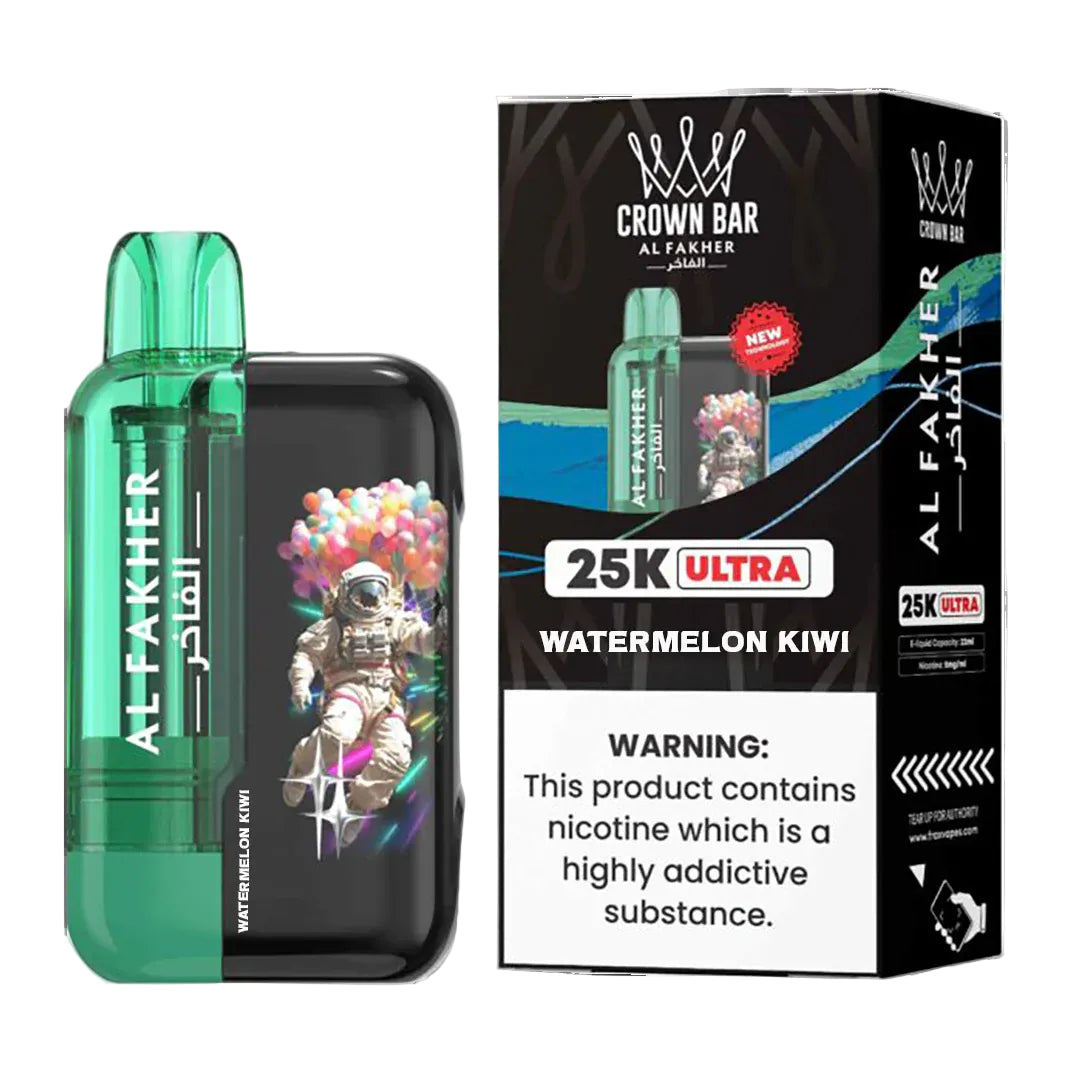 Watermelon Kiwi Al Fakher Crown Bar 25K Ultra Vape