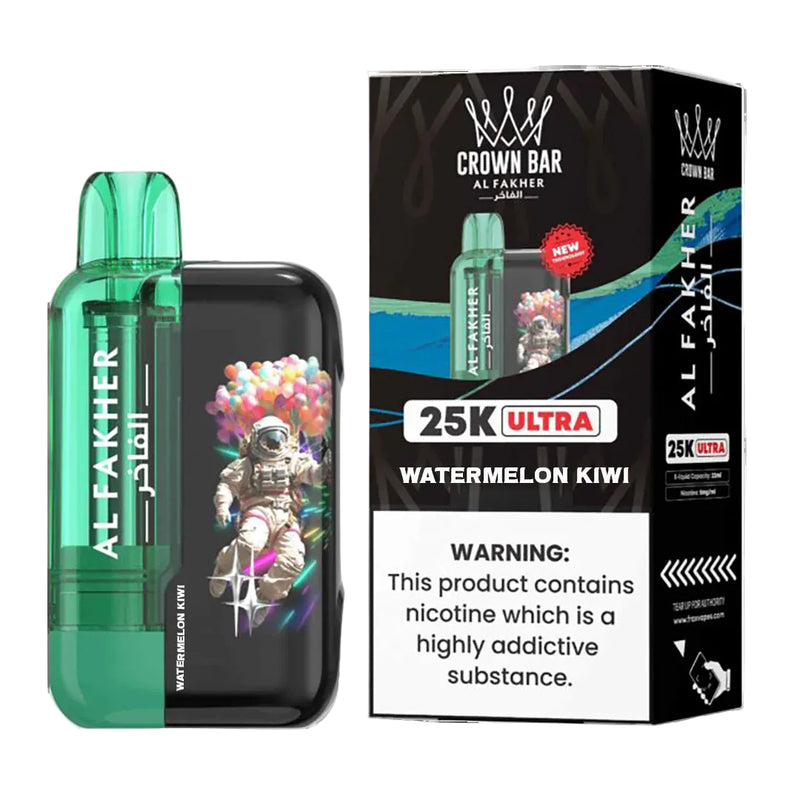 Watermelon Kiwi Al Fakher Crown Bar 25K Ultra Vape