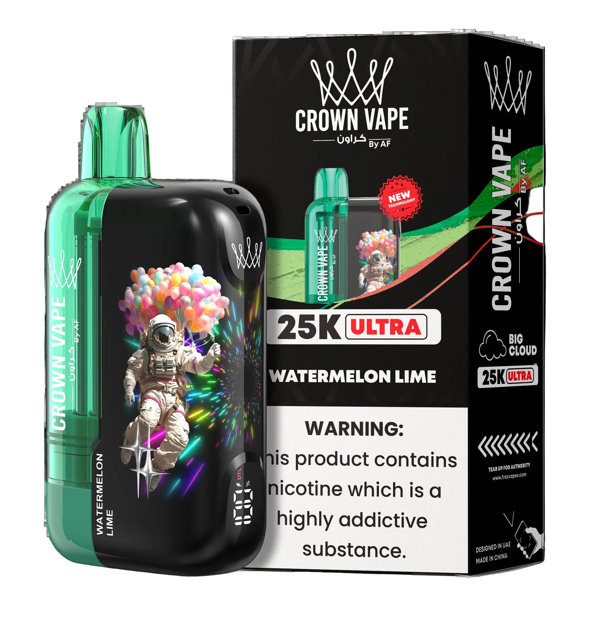 Watermelon Lime Al Fakher Crown Bar 25K Ultra Vape
