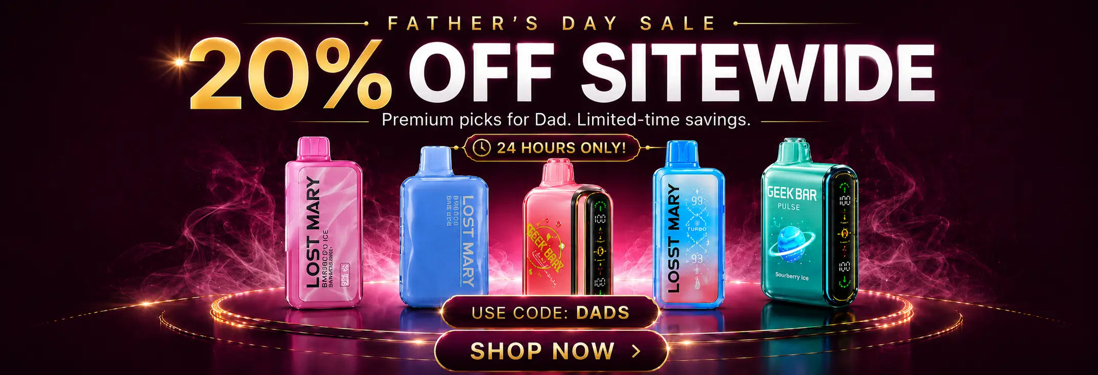 Father's Day Celebration 20% Off Everything 