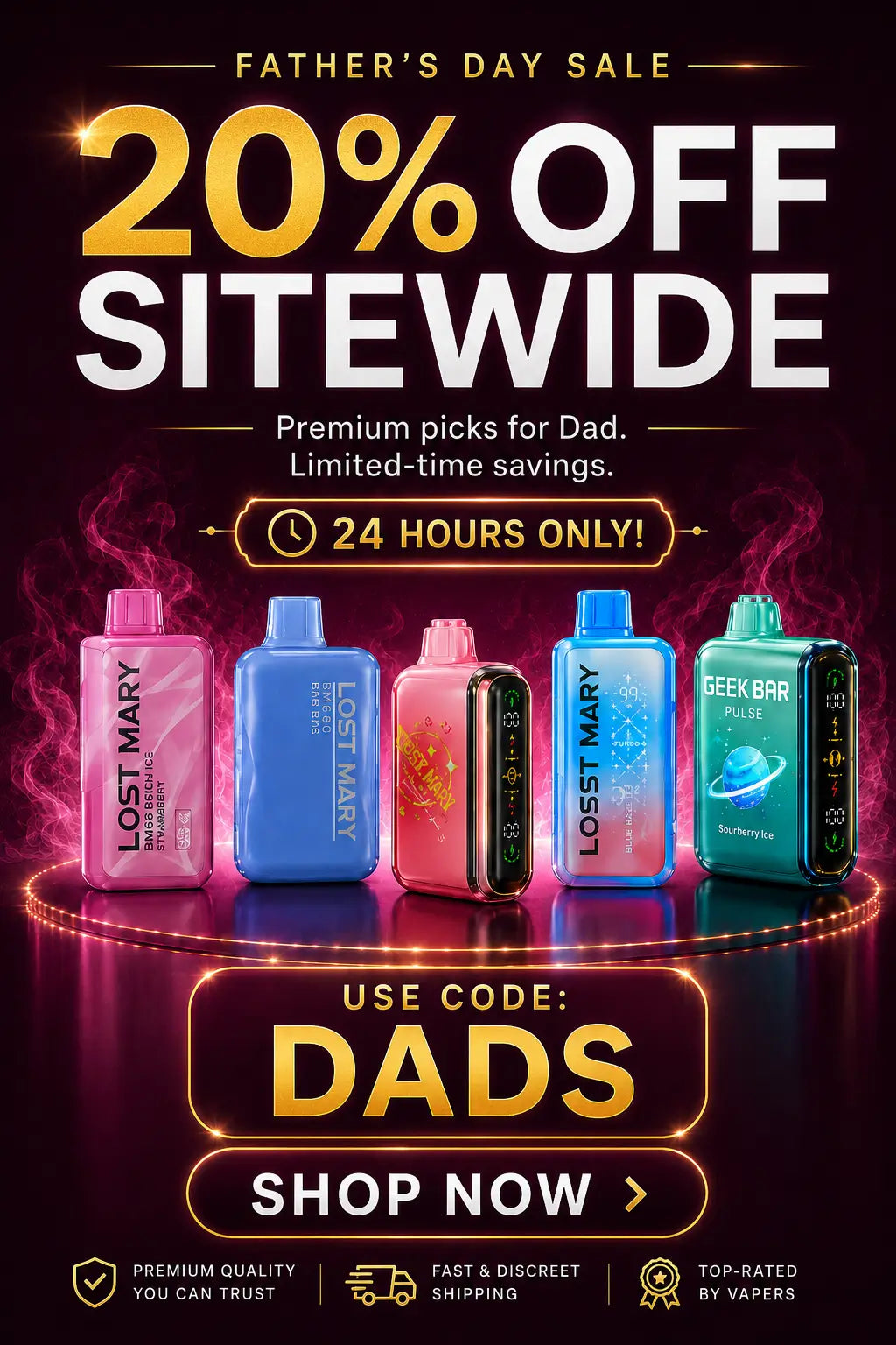 Father's Day Celebration 20% Off Everything 