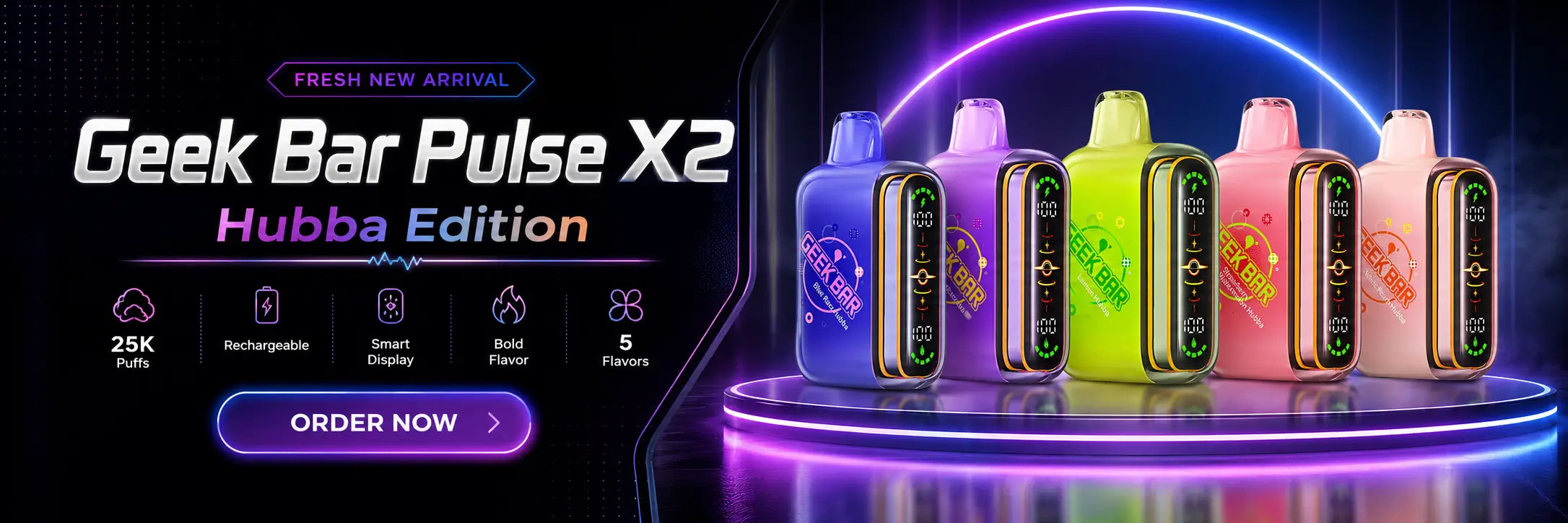 The New Geek Bar Pulse X 2 Hubba Edition Vapes
