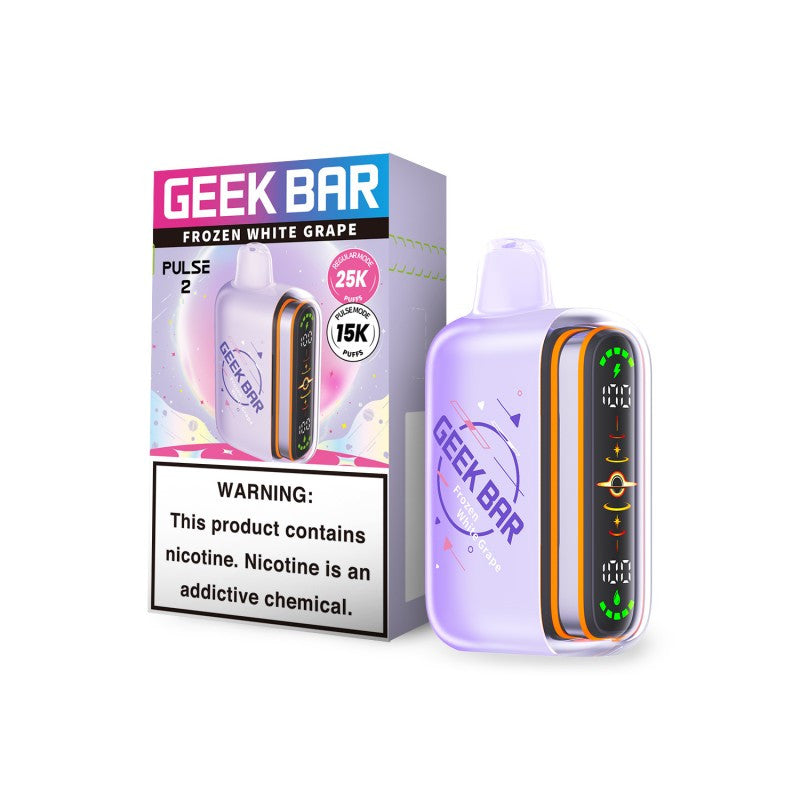 Geek Bar Pulse 2 Frozen White Grape Disposable Vape