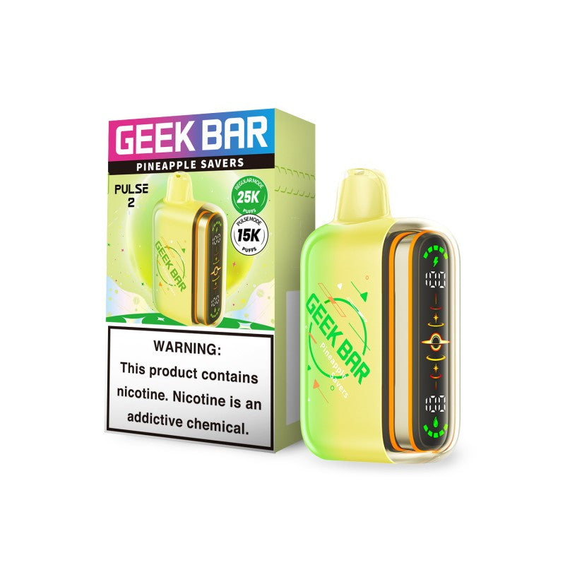 Geek Bar Pulse 2 Pineapple Savers Disposable Vape