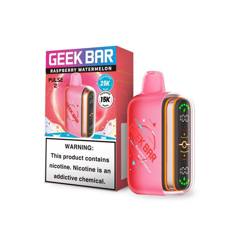 Geek Bar Pulse 2 Raspberry Watermelon Disposable Vape