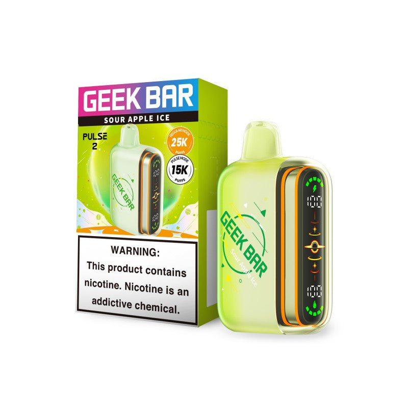 Geek Bar Pulse 2 Sour Apple Ice Disposable Vape