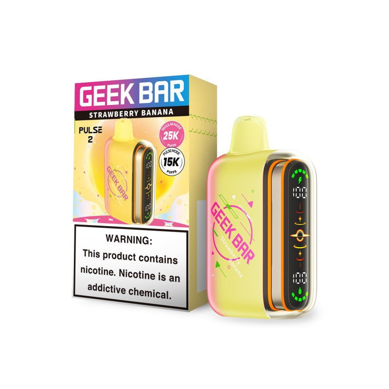 Geek Bar Pulse 2 Strawberry Banana Disposable Vape