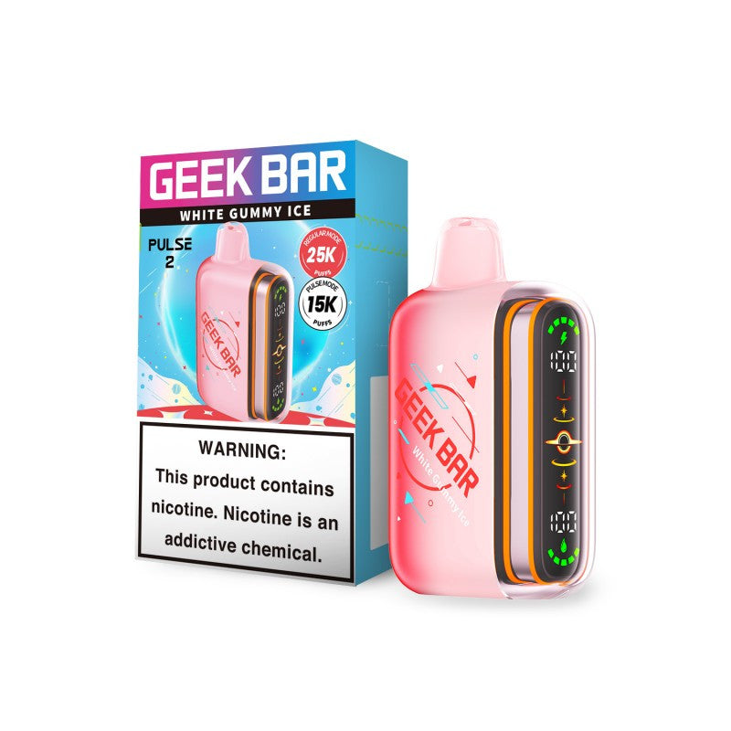 Geek Bar Pulse 2 White Gummy Ice Disposable Vape