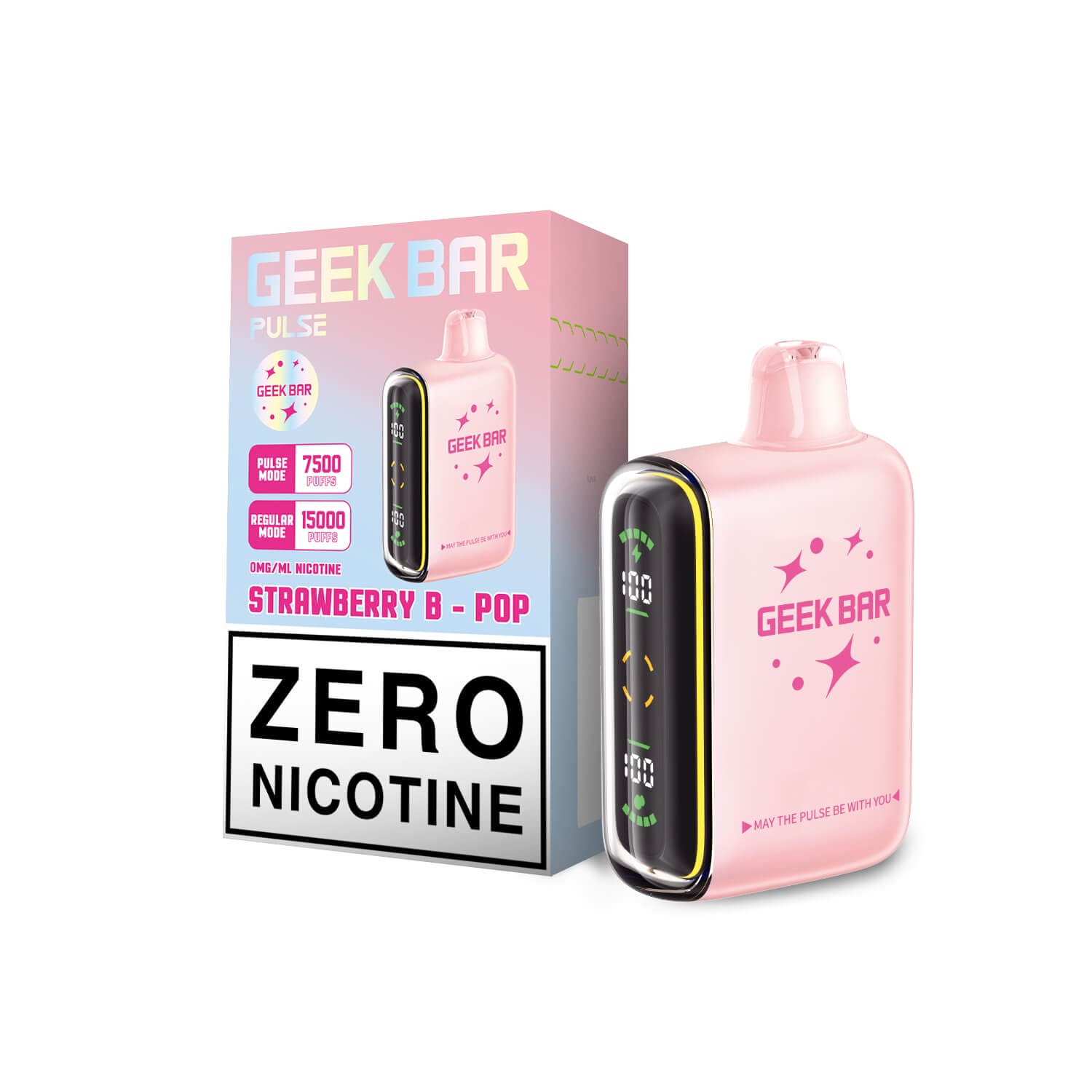 Geek bar pulse zero nicotine Strawberry B pop