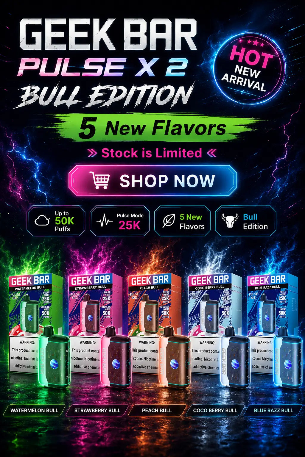 New Arrival: Geek Bar Pulse X2 Red Bull Edition | EBDESIGN Store 