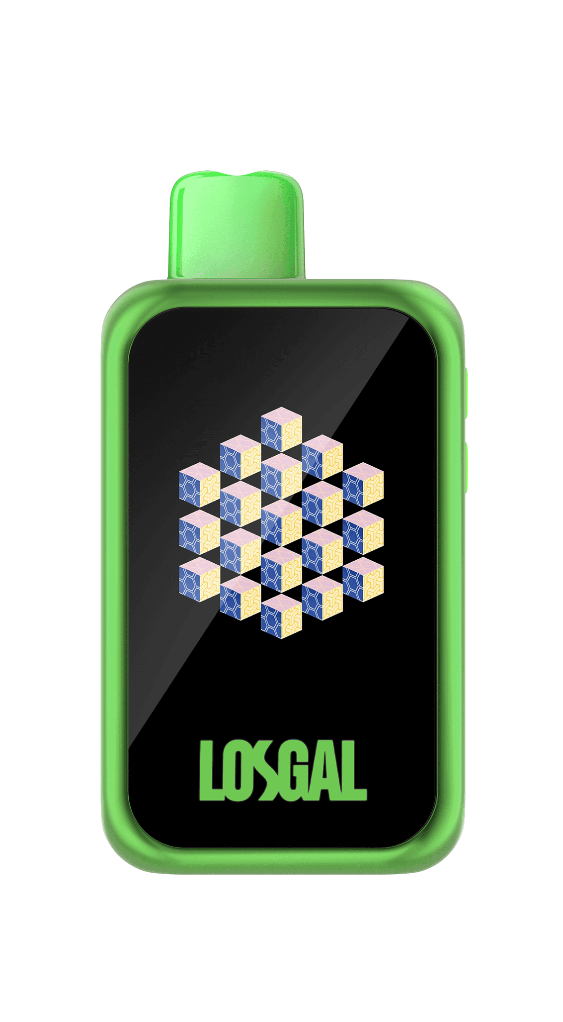 losgal mc25000 sour apple ice vape geometric edition