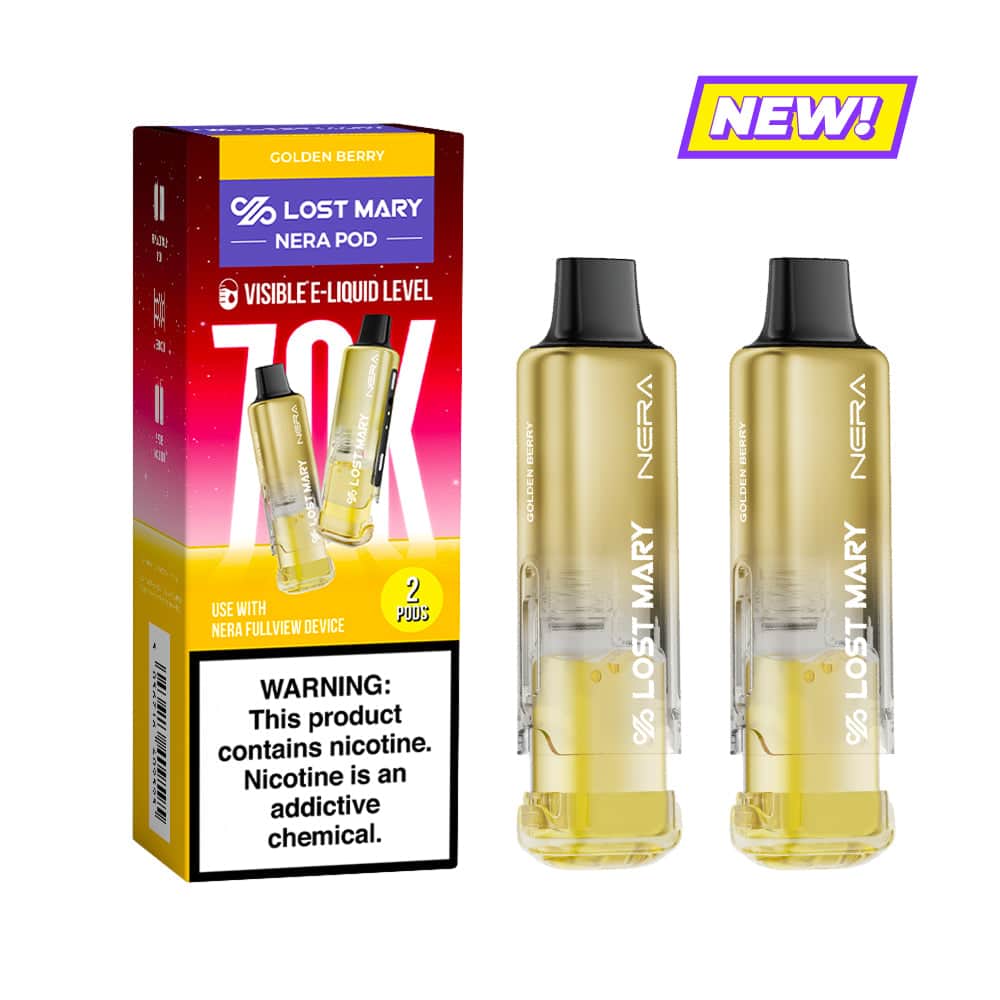 Lost Mary Nera Fullview 70K Pod - Golden Berry