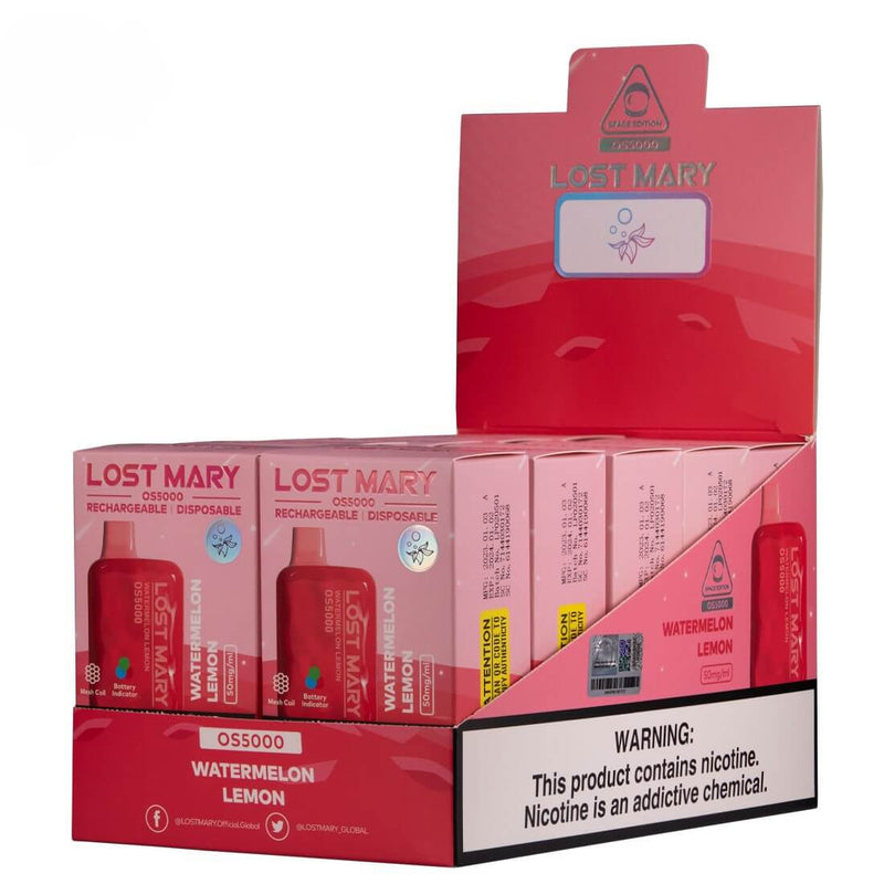 Lost Mary OS5000 Vape Zero Nicotine watermelon